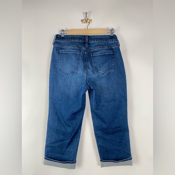 NYDJ Blue Cropped capris Jeans with Stretch sz 4 - Picture 3 of 13